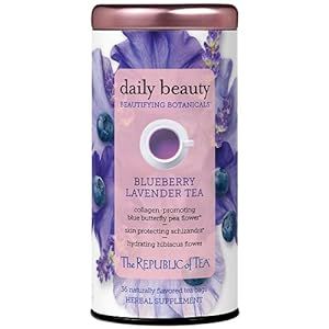 The Republic of Tea Beautifying Botanicals® Daily Beauty Blueberry Lavender Herbal Tea Bags(36 count)